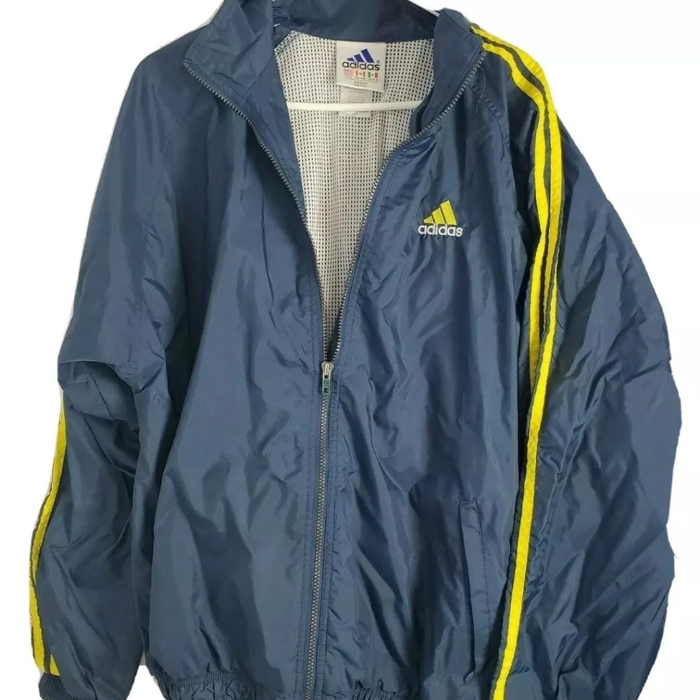 Addidas Adult Size Large Vintage Full Zip Windbrea
